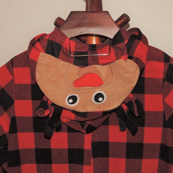 HolidayFamJams hooded one piece union suit pajamas - Picture 4 of 6